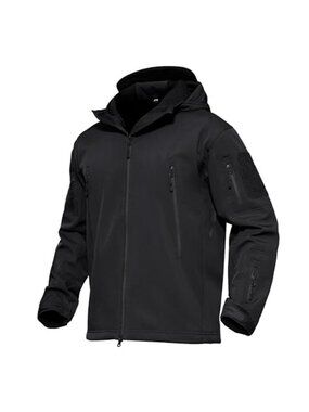 Mens Tactical Softshell Jacket Waterproof Fleece Military Hooded Coat